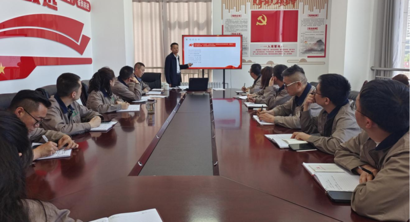 恪守“六大紀(jì)律” 筑牢思想根基——集團(tuán)黨委委員、紀(jì)委書記赴朝物開投公司黨支部講授專題黨課